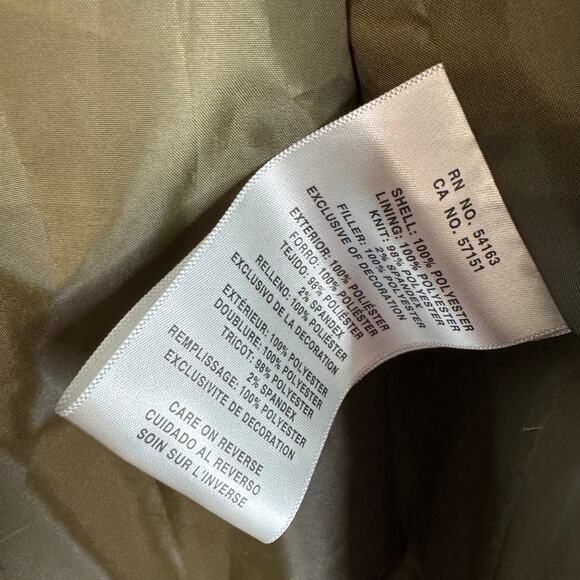 Levi's Onion Quilted Liner Jacket Full zip Lightweight Bomber Green Women's 2X - Picture 9 of 14